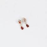 Vintage Snake Jewelry Set with Crystal Necklace and Earrings