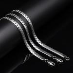 Silver Luxury Necklace Chain for Men and Women