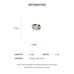 Elegant Cross Design Cubic Zirconia Ring for Women