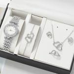 Elegant Women's Watch Set with Jewelry Pieces