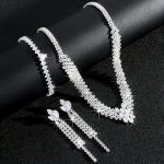 Elegant Bridal Jewelry Set with V-Shape Necklace