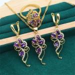Elegant 18K Gold Plated Jewelry Set for Women