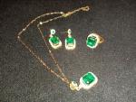 Emerald Green Luxury Jewelry Set for Women