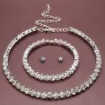 Eye-Catching Luxury Jewelry Set with Rhinestones