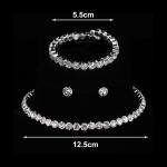 Eye-Catching Luxury Jewelry Set with Rhinestones