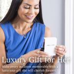 Giselle 18k White Gold Hoop Earrings with Crystals