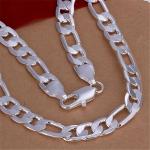 High-Quality 12MM Sterling Silver Cuban Necklace