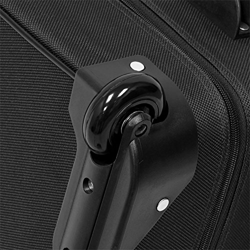 LONDON FOG 44-Inch Black Wheeled Garment Bag