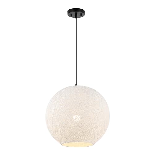 Lacey Minimalist Woven Globe Pendant Light