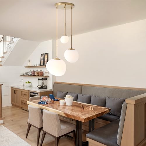 Minimalist 3-Light Glass Pendant for Modern Spaces