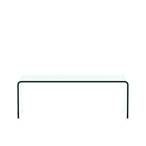 Minimalist Tempered Glass Coffee Table for Living Room