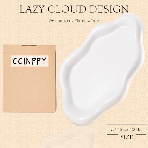 Ceramic Cloud-Shaped Jewelry Tray for Women
