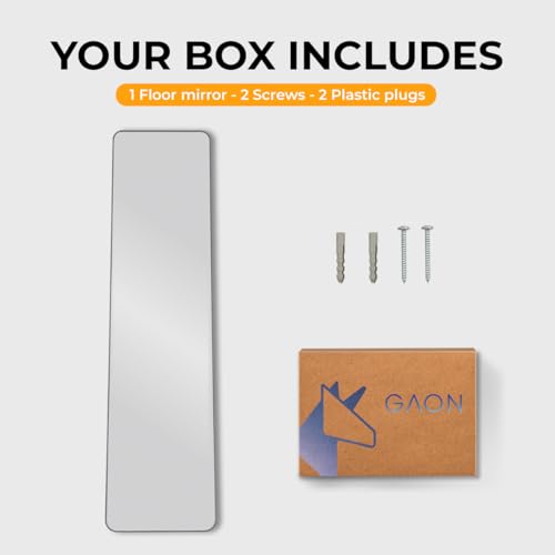 Wall-Mounted Mirror with Metal Frame and Holder