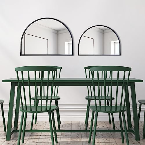 Black Curved Wall Mirror for Cozy Spaces