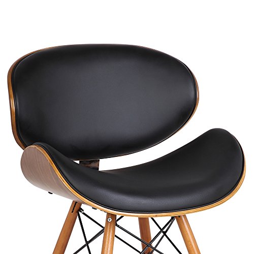Mid Century Modern Faux Leather Accent Chair