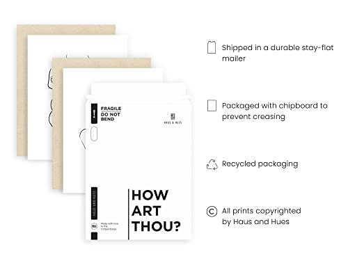 Minimalist Black and White Art Print Set