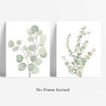 Boho Eucalyptus Wall Art Set - Minimalist Decor
