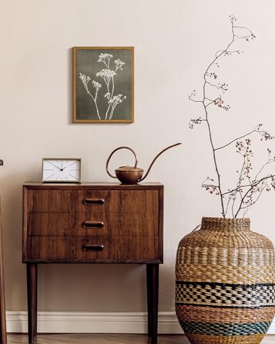 Framed Minimalist Botanical Canvas Wall Art 8x10