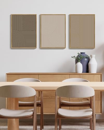 Minimalist Abstract Framed Line Art for Home