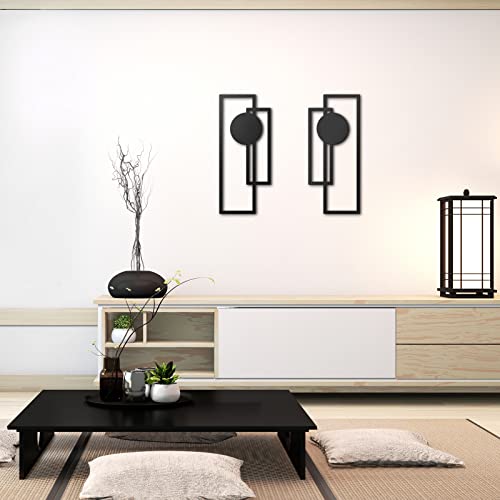 2-Piece Metal Abstract Wall Art Set