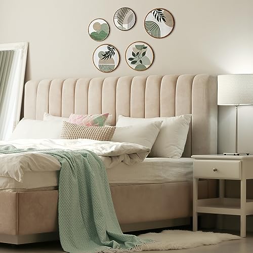 5-Piece Boho Wooden Wall Art Set