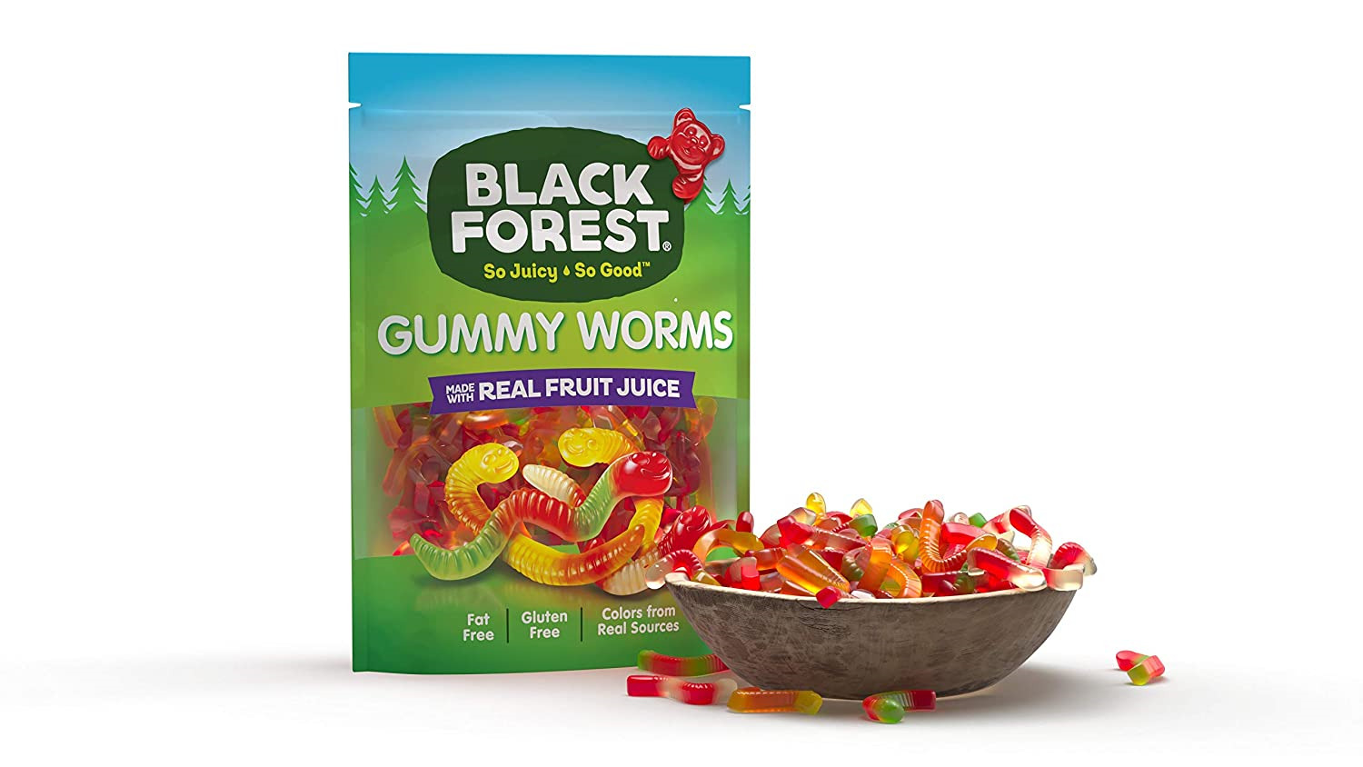 Black Forest Gummy Worms, 5lb Bulk Bag