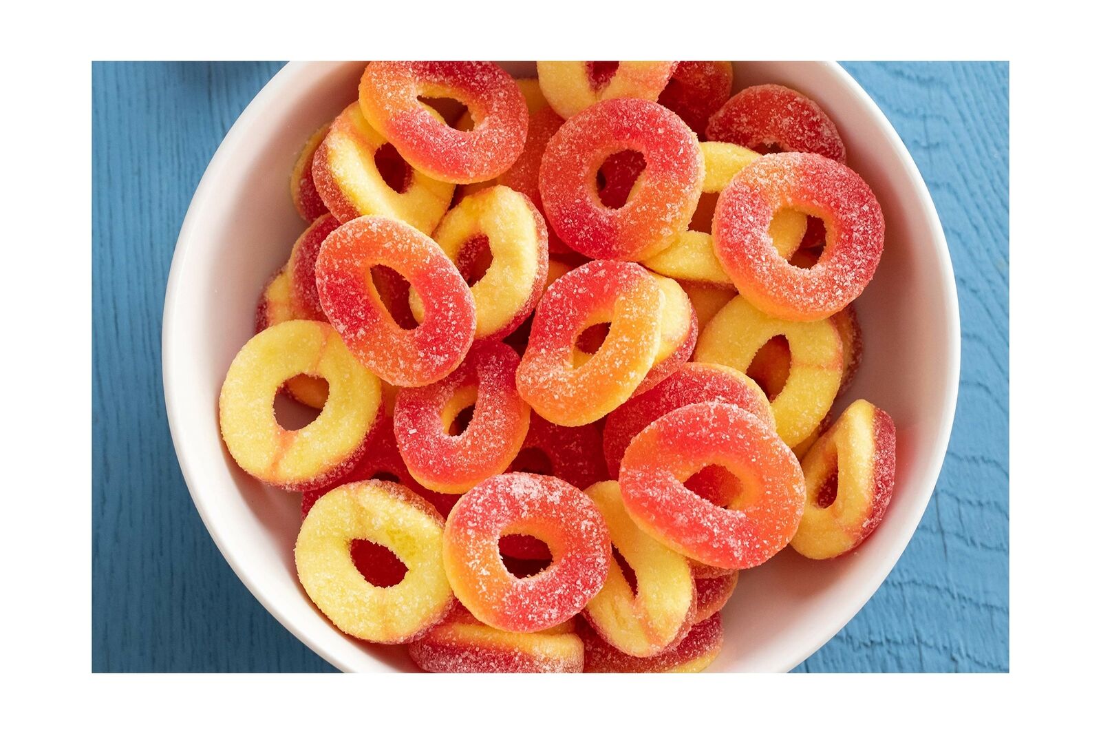 Trolli Peach Flavored Peachie O's 4lb Bulk Bag