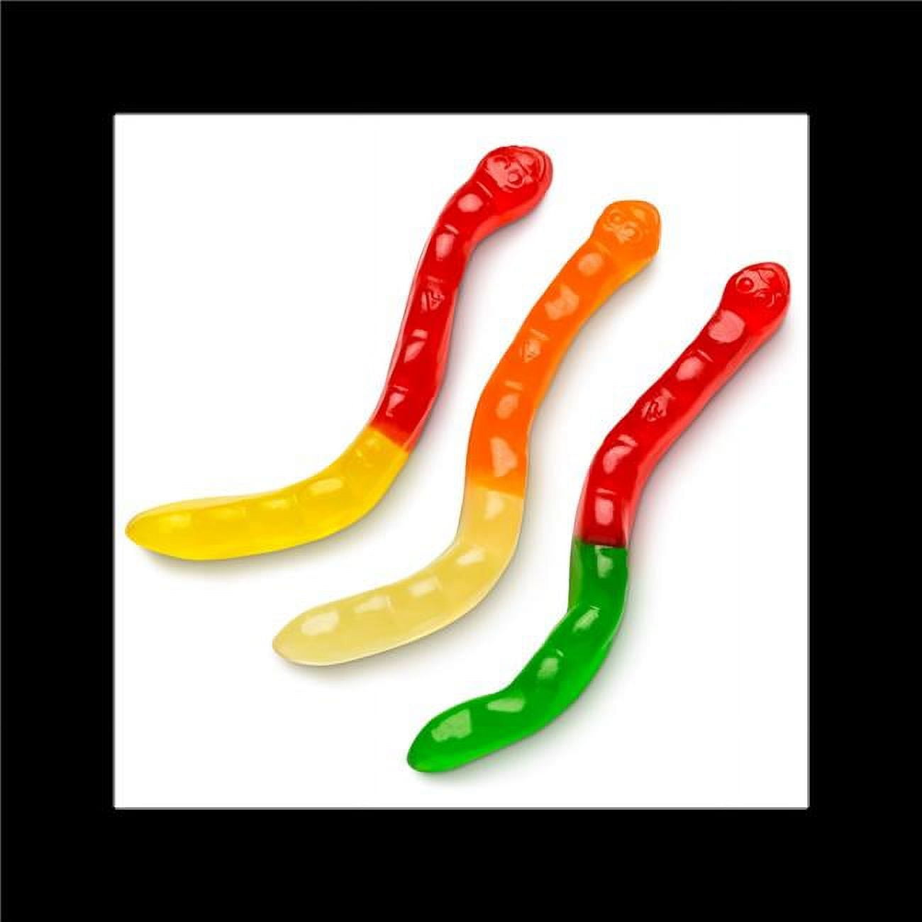 Assorted Fruit Gummi Worms, 5lbs - Albanese's Finest!
