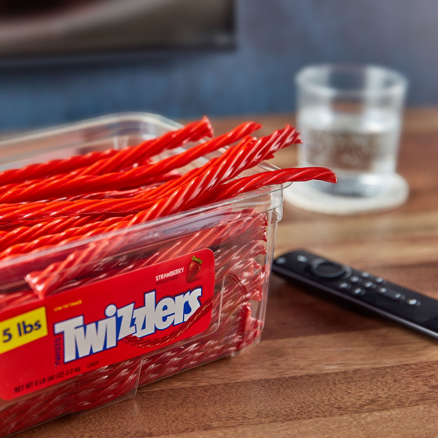 Twizzlers Strawberry Twist Licorice Candy Tub, 5 lb