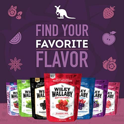 Wiley Wallaby Blasted Berry Soft Licorice Twists