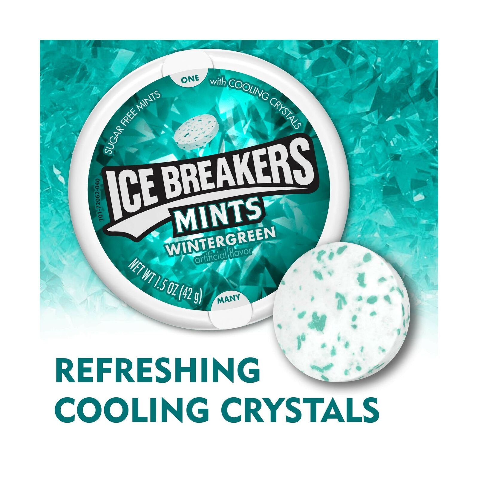ICE BREAKERS Wintergreen Sugar Free Mints, 1.5oz (8pk)