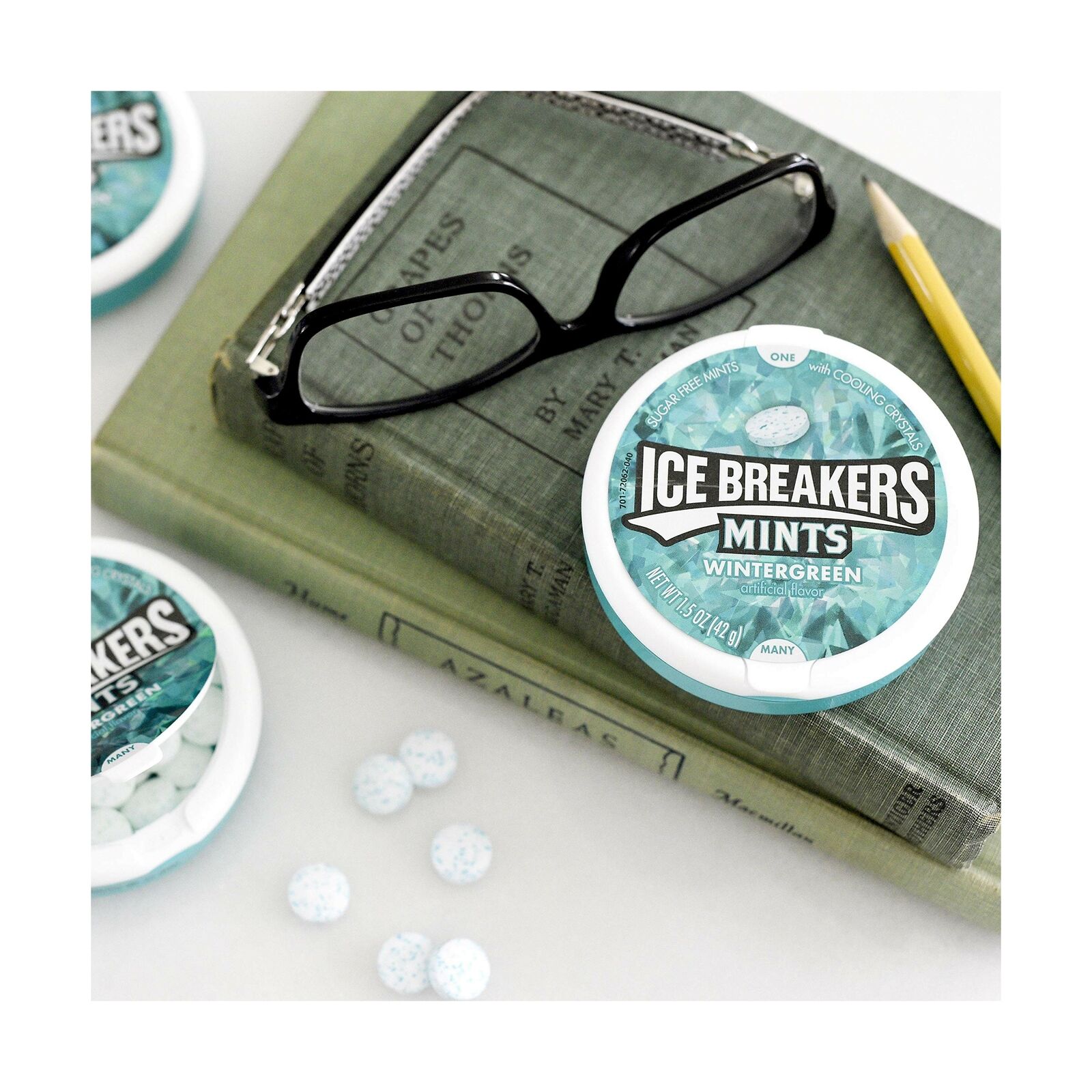 ICE BREAKERS Wintergreen Sugar Free Mints, 1.5oz (8pk)