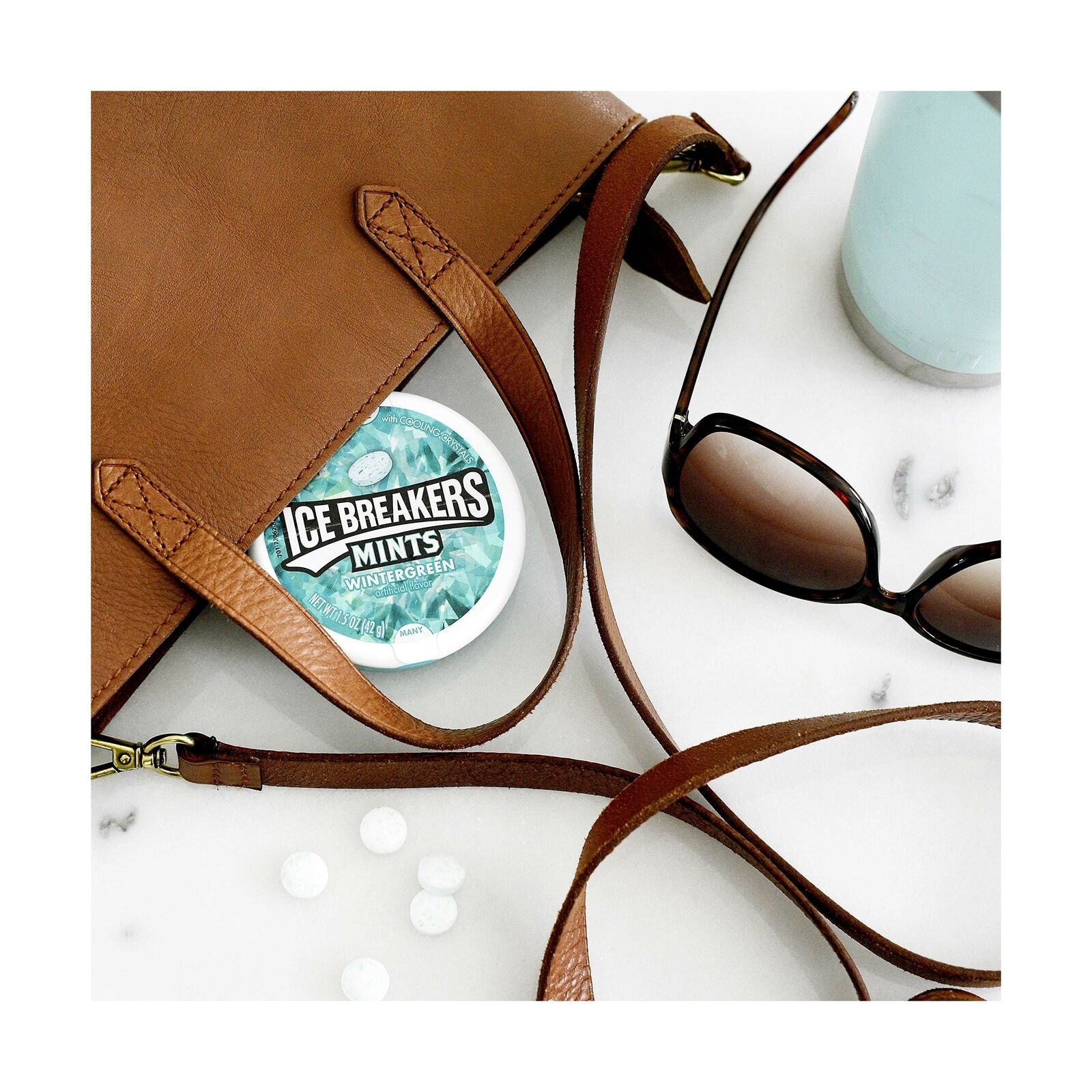 ICE BREAKERS Wintergreen Sugar Free Mints, 1.5oz (8pk)