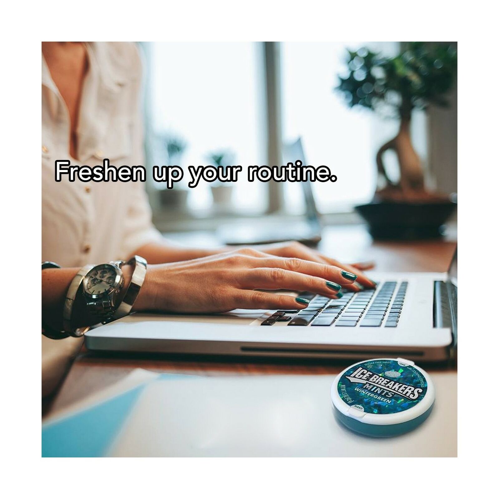 ICE BREAKERS Wintergreen Sugar Free Mints, 1.5oz (8pk)