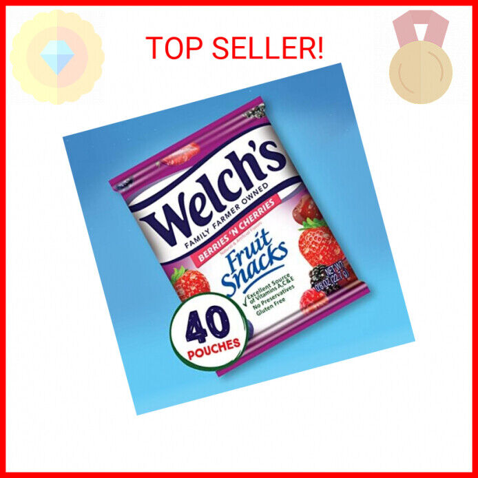 Welch's Berries 'N Cherries Fruit Snacks, Gluten Free