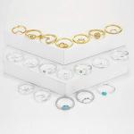 Stackable Boho Retro Rings Set for Women