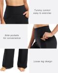 Pocketed Wide Leg Yoga Pants for Women