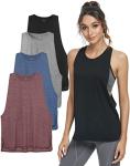 Lightweight Eco-Friendly Women's Workout Tank Tops - 4 Pack