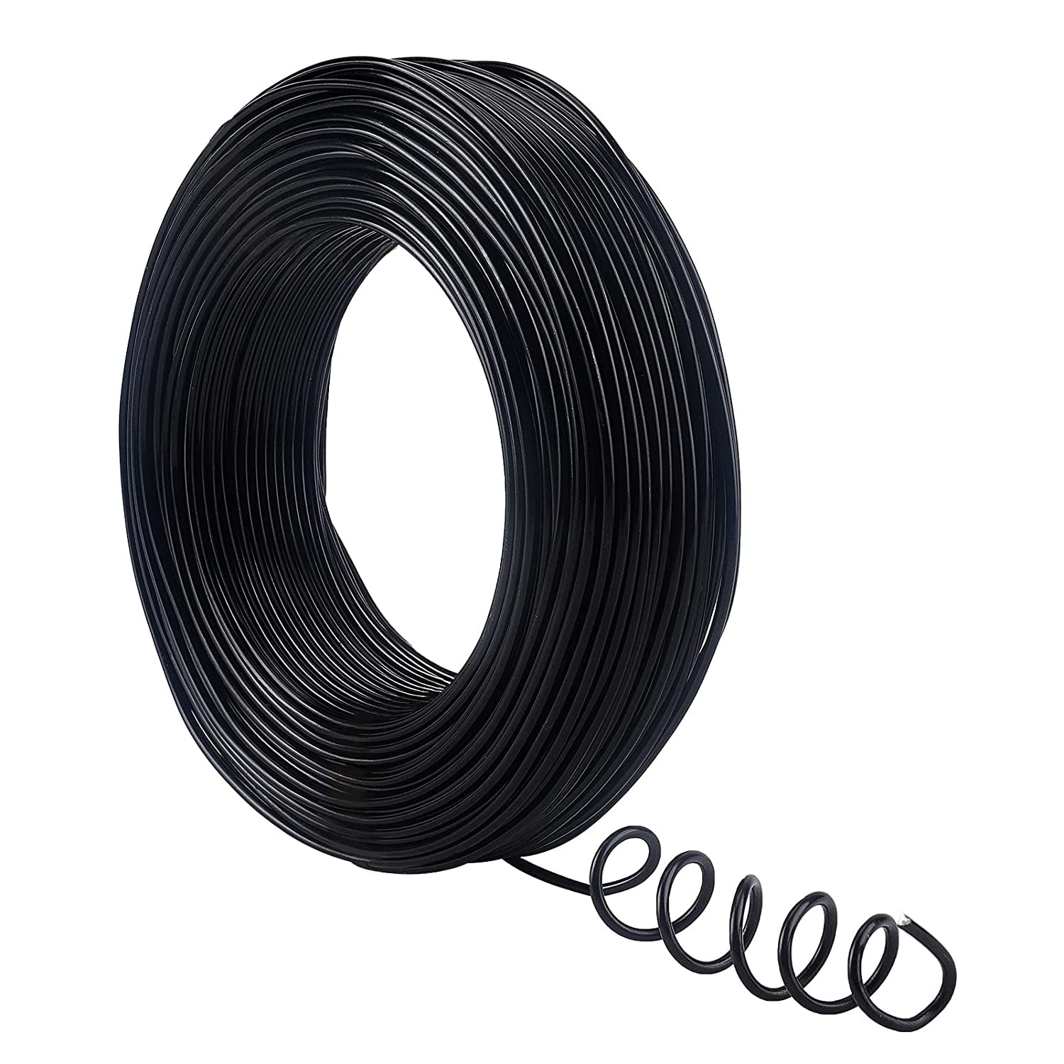Black 12 Gauge Aluminum Craft Wire - 55m Roll