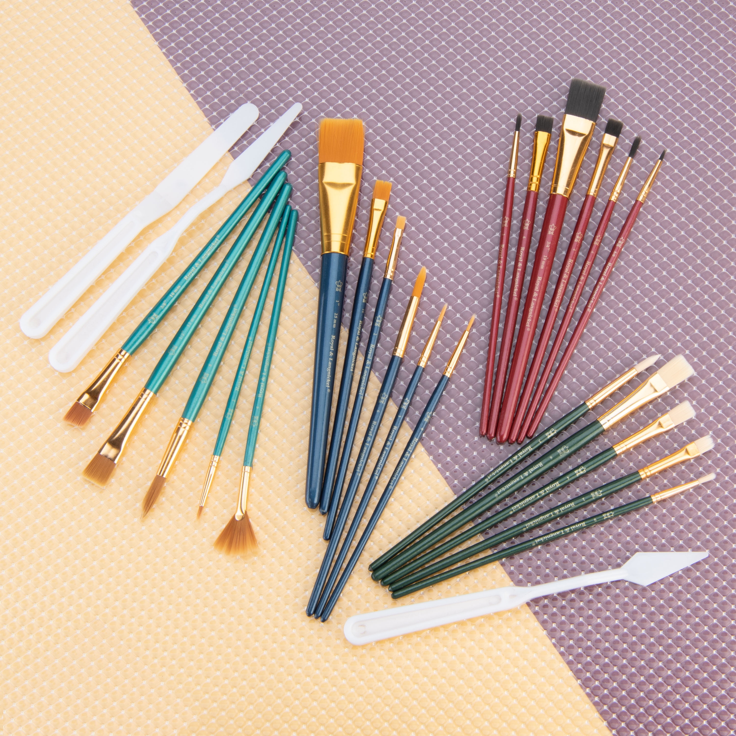 25pc Variety Taklon Brush Set by Royal & Langnickel