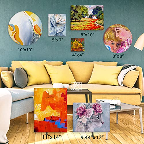 14-Pack Stretched Canvas for Painting, Multiple Sizes