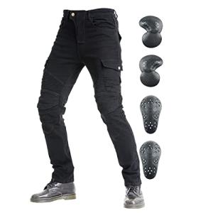 VNFOX Durable Motorcycle Jeans with Armor Pads