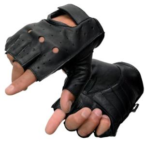 Milwaukee Leather Men's Fingerless Motorcycle Gloves - XX-Large