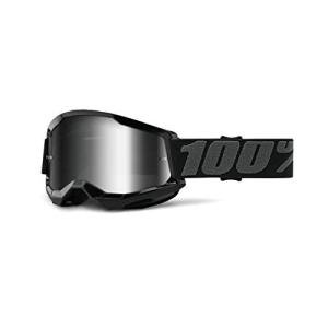 100% Strata 2 MX & MTB Goggles - Black/Silver