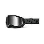 100% Strata 2 MX & MTB Goggles - Black/Silver