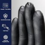 Adenna Dark Light Black Nitrile Exam Gloves - Large