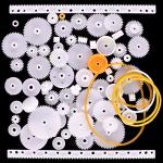 AUKUYEE 75-Piece Gear Set for DIY Projects