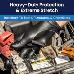 Adenna Dark Light Black Nitrile Exam Gloves - Large