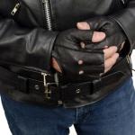 Milwaukee Leather Men's Fingerless Motorcycle Gloves - XX-Large