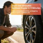 25-Piece Tire Repair Kit for Motorcycles and Cars